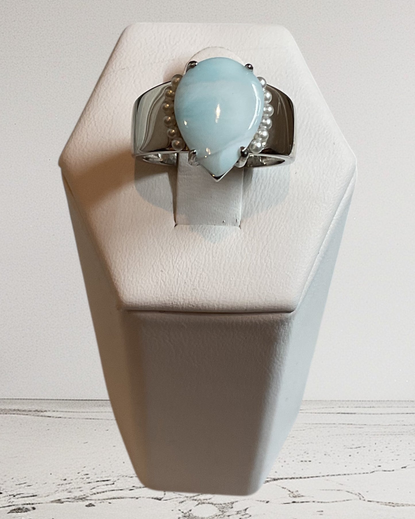 Bling Collection - Gemstone Ring (Larimar)