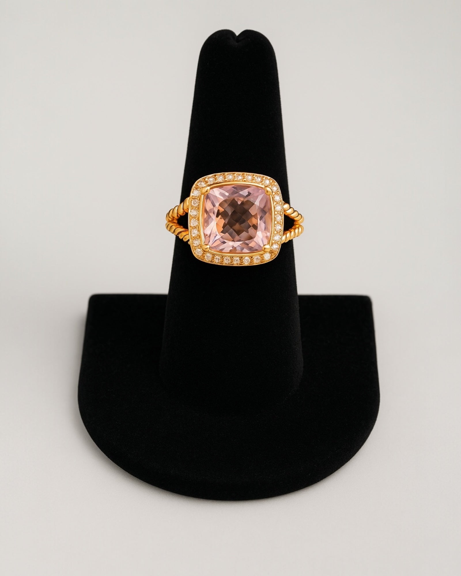 Bling Collection - Pink Topaz Gemstone Ring (Sterling)