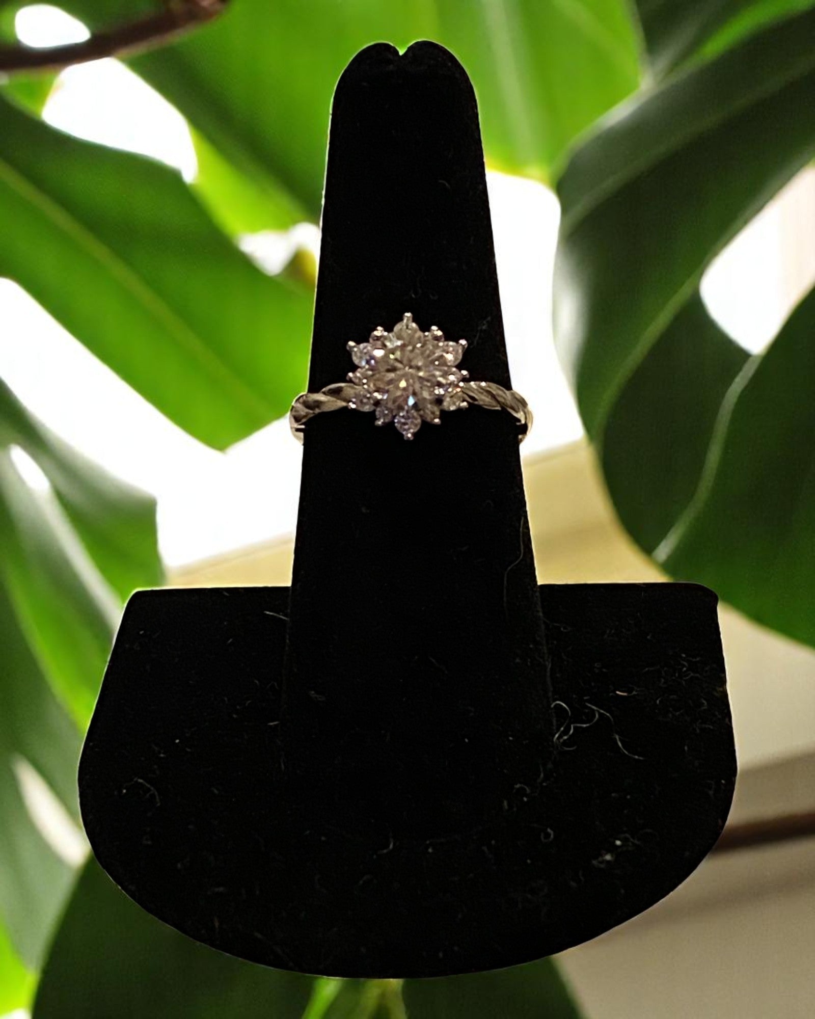 Bling Collection - Moissanite Solitaire Ring (Sterling)