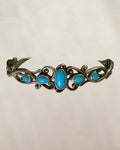 Carolyn Pollock Sterling Silver Sleeping Beauty Turquoise Cuff - Estate Sale (Great Condition)
