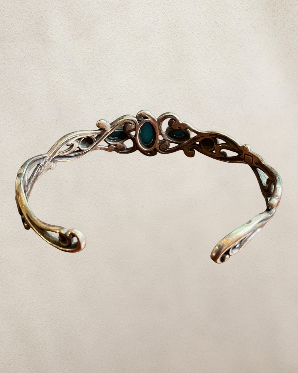 Carolyn Pollock Sterling Silver Sleeping Beauty Turquoise Cuff - Estate Sale (Great Condition)