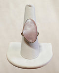 Silver Tone Flat Stacker Mother of Pearl Ring - Estate Sale (Great Condition)