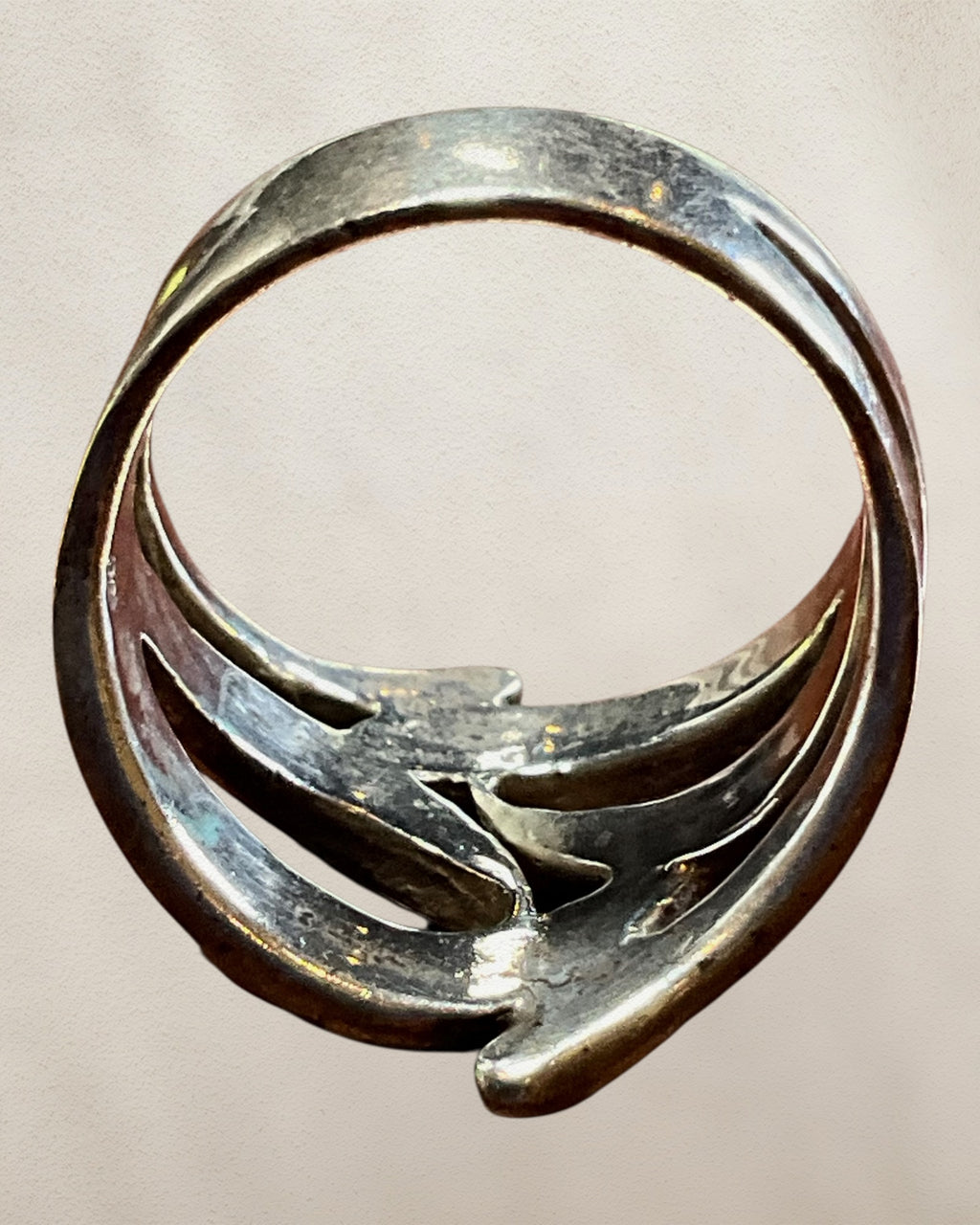 Sterling Silver Swirl Design Ring - Estate Sale (Great Condition)