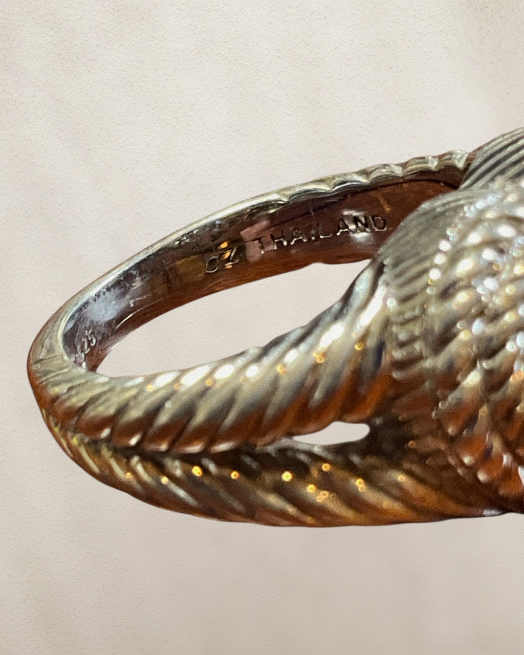 Judith Ripka Sterling Silver Ring - Estate Sale (Great Condition)