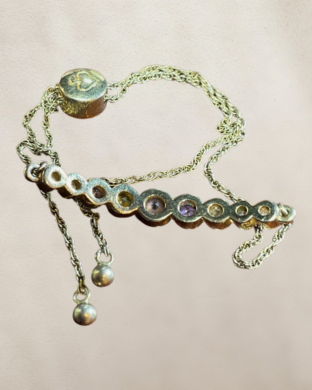 Kate Spade Adjustable Gemstone Dainty Bracelet - Estate Sale (Great Condition)