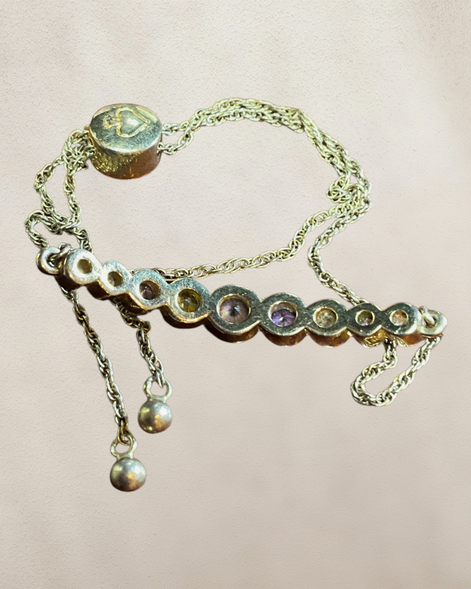 Kate Spade Adjustable Gemstone Dainty Bracelet - Estate Sale (Great Condition)