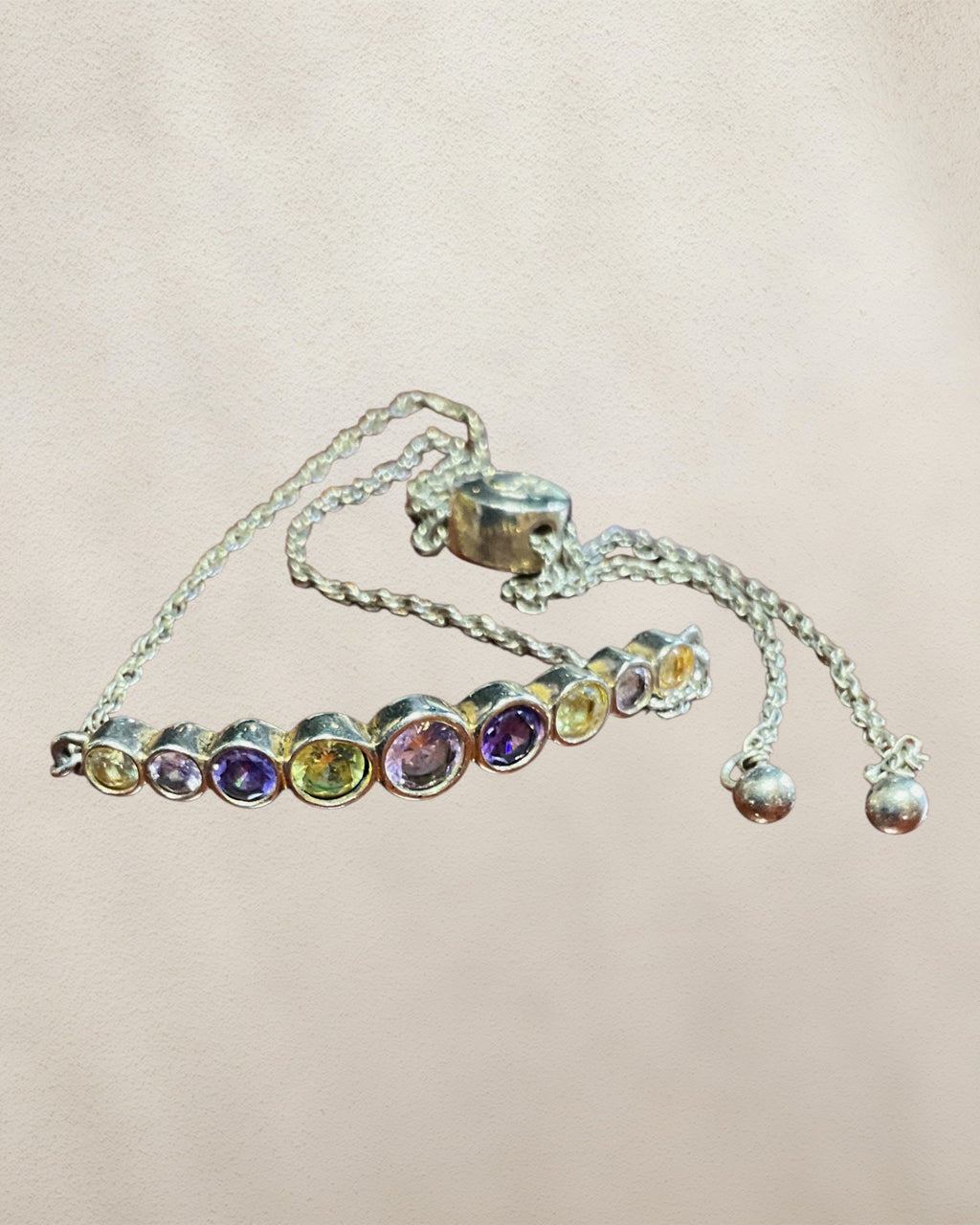 Kate Spade Adjustable Gemstone Dainty Bracelet - Estate Sale (Great Condition)