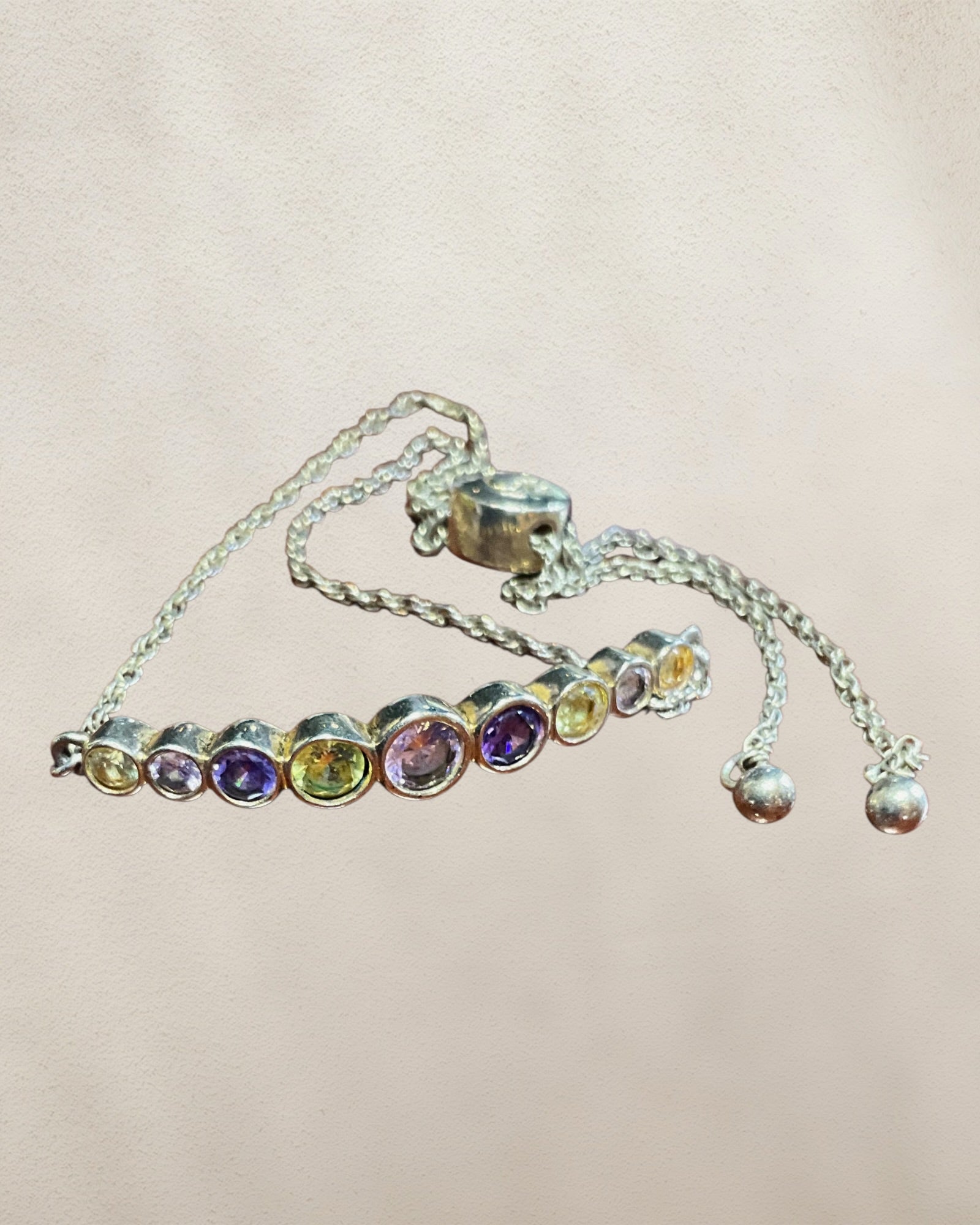 Kate Spade Adjustable Gemstone Dainty Bracelet - Estate Sale (Great Condition)