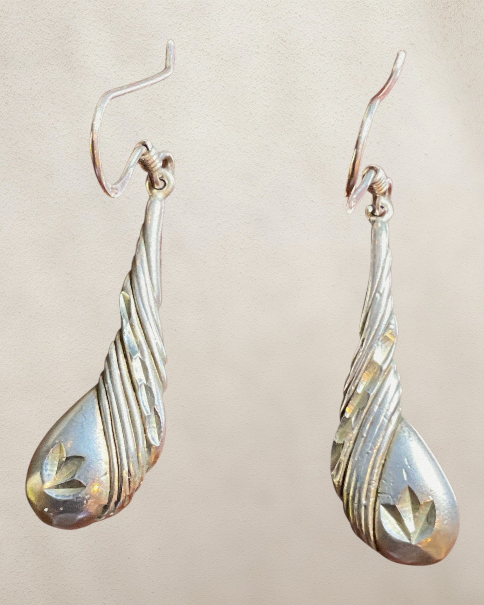 Sterling Silver Dangle Earrings - Estate Sale (Great Condition)