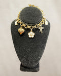 Luna Norte Gold Tone Charm Bracelet - Estate Sale (Great Condition)