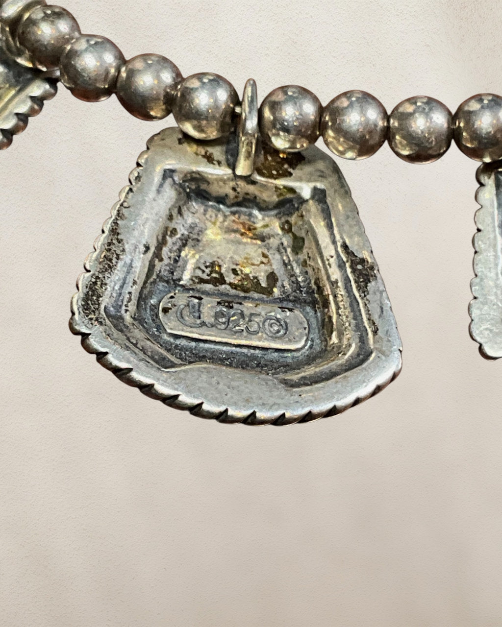 Vintage Carolyn Pollack Relios", "925 Sterling Silver", "Navajo Pearl Style Beads", and "Multi-Pendant Floral Garnet Necklace, 16-18” - Estate Sale (Great Condition)