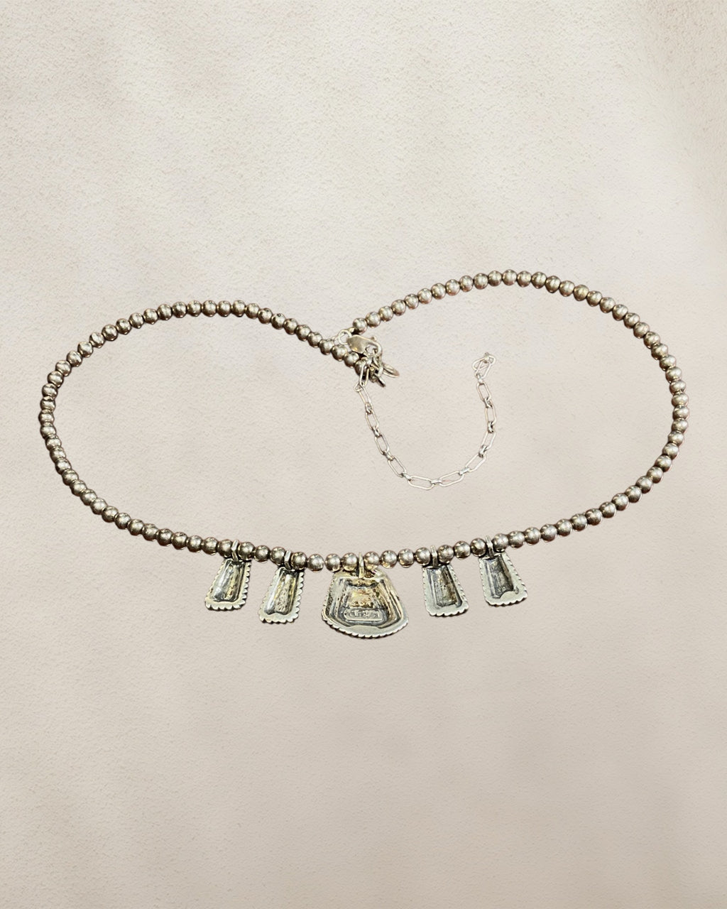 Vintage Carolyn Pollack Relios", "925 Sterling Silver", "Navajo Pearl Style Beads", and "Multi-Pendant Floral Garnet Necklace, 16-18” - Estate Sale (Great Condition)