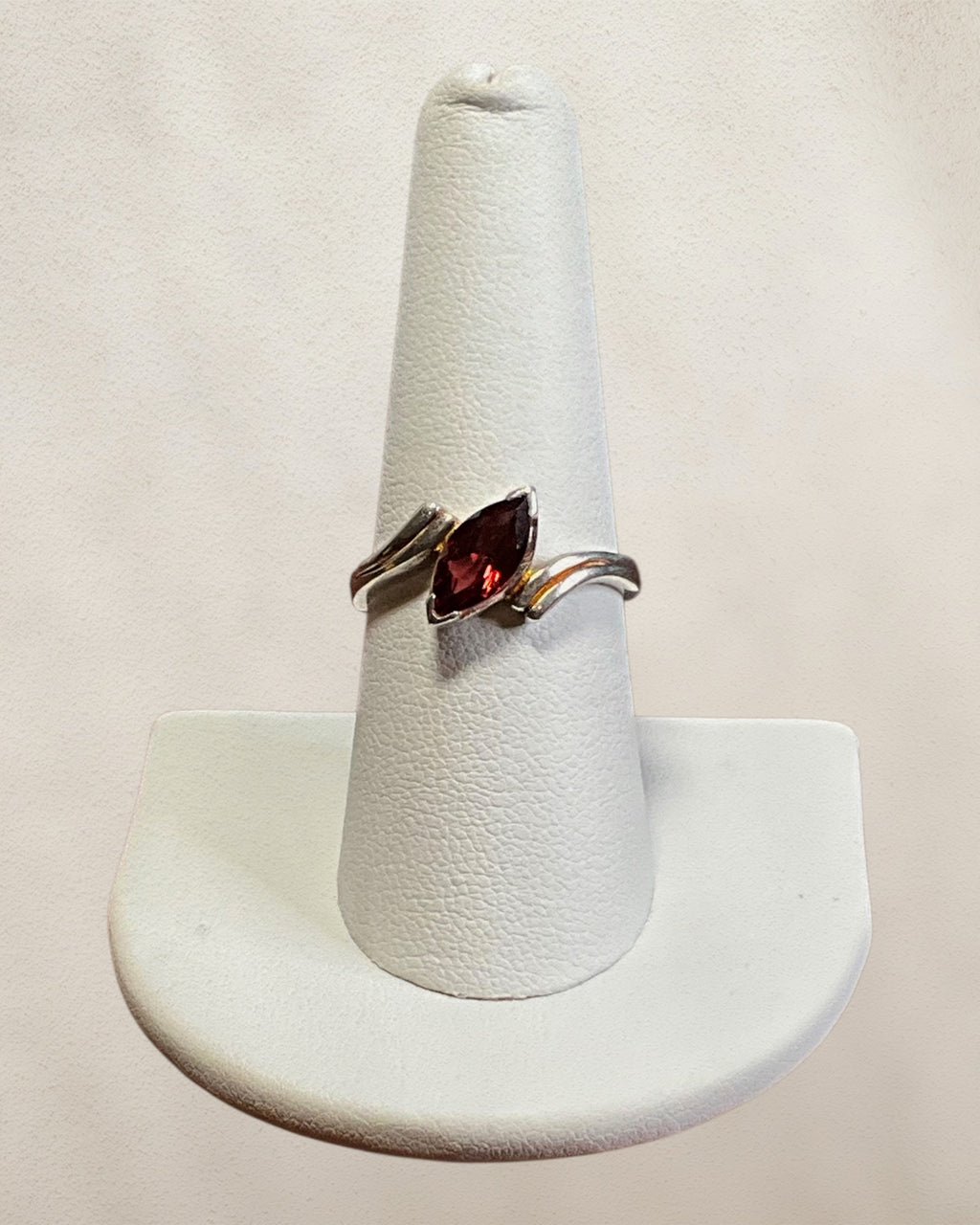 Sterling Silver Tourmaline Gemstone Ring - Estate Sale (Great Condition)