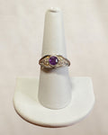 Sterling Silver Amethyst Gemstone Ring - Estate Sale (Great Condition)