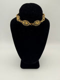 Damascene Black & Gold Bracelet - Estate Sale (Great Condition)