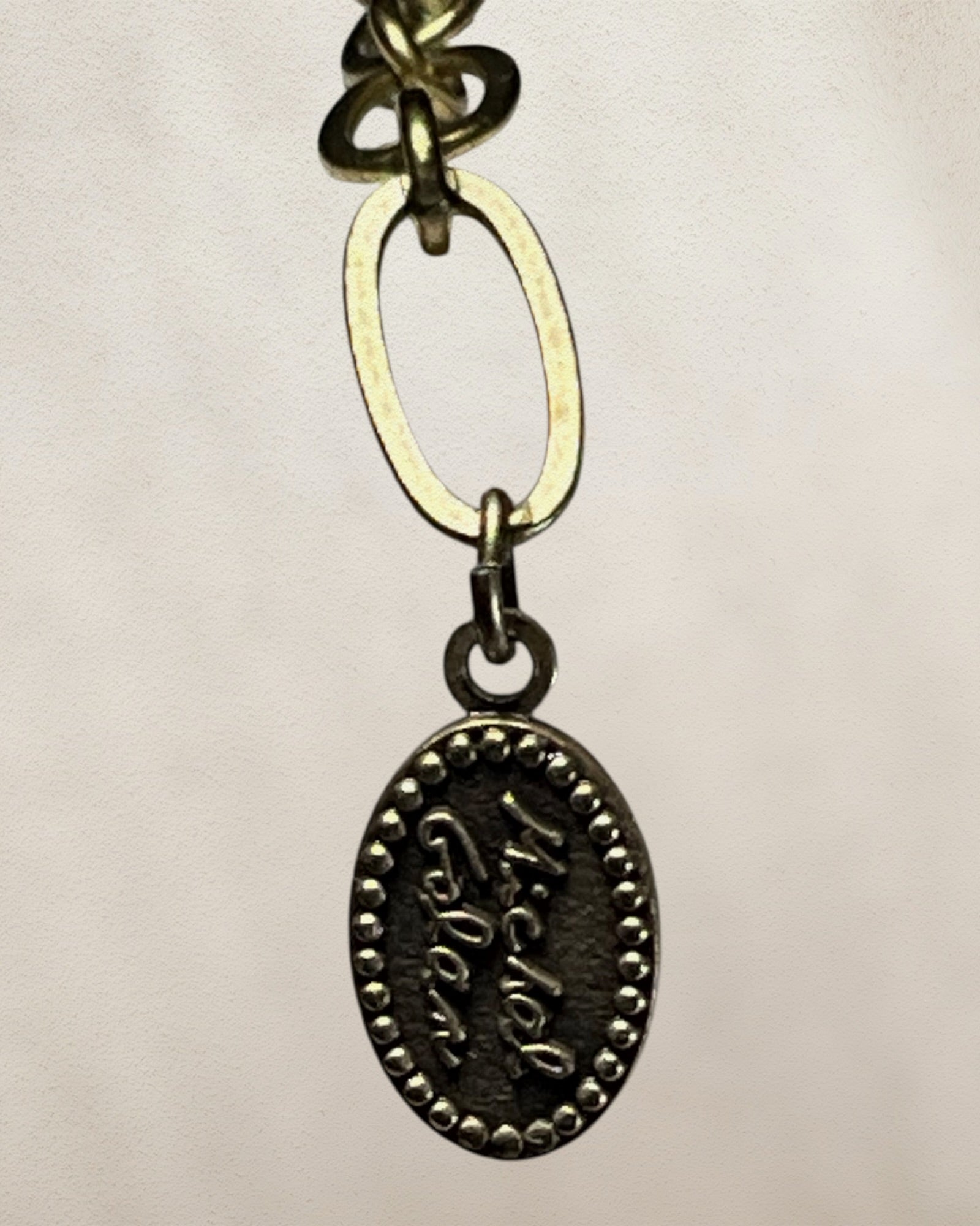 Michal Golan Choker Necklace Featuring a Large, Ornate Pendant with Semi-Precious Stones - Estate Sale (Great Condition)