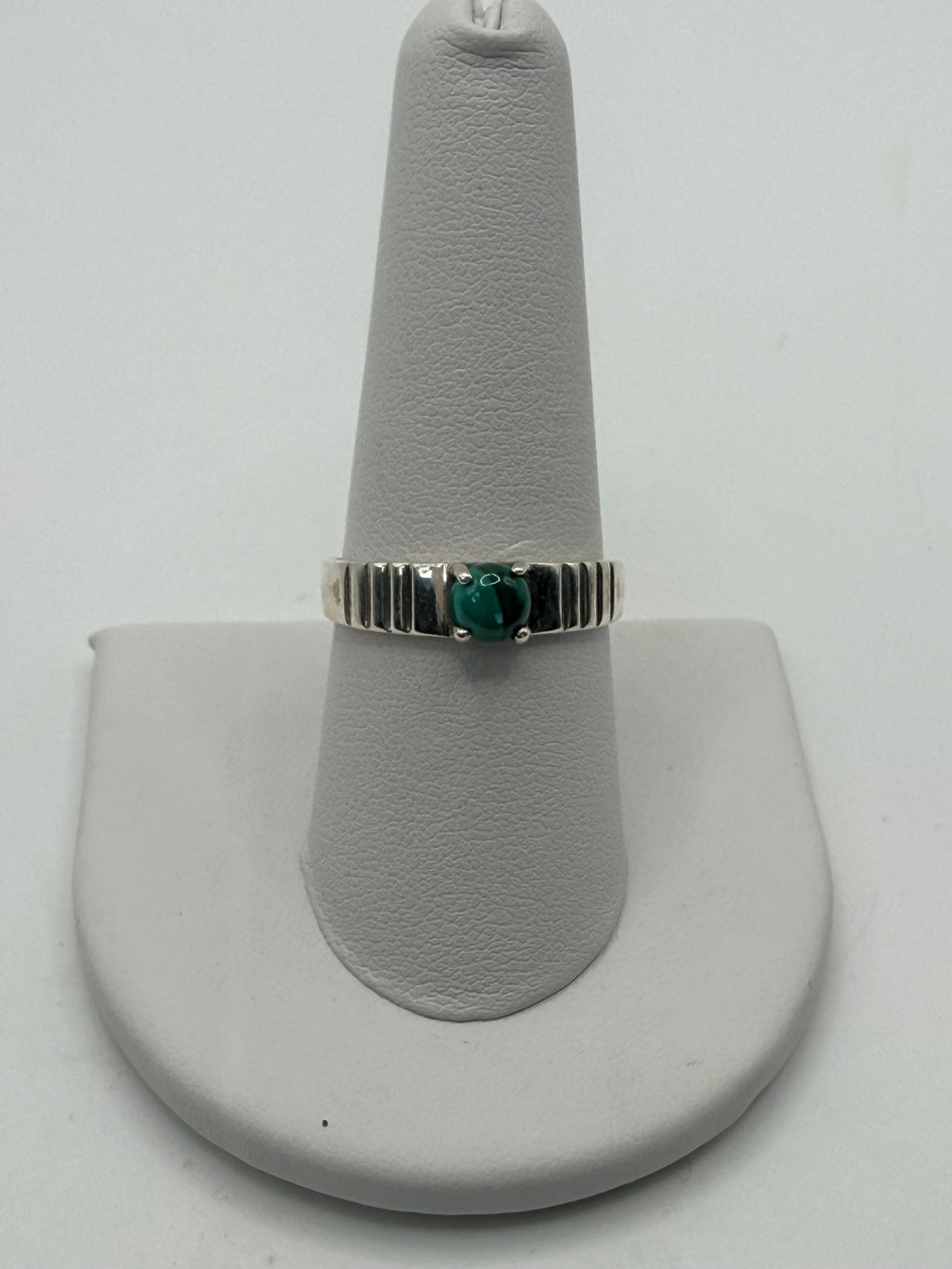 Bling Collection - Sterling Silver Malachite Gemstone Ring