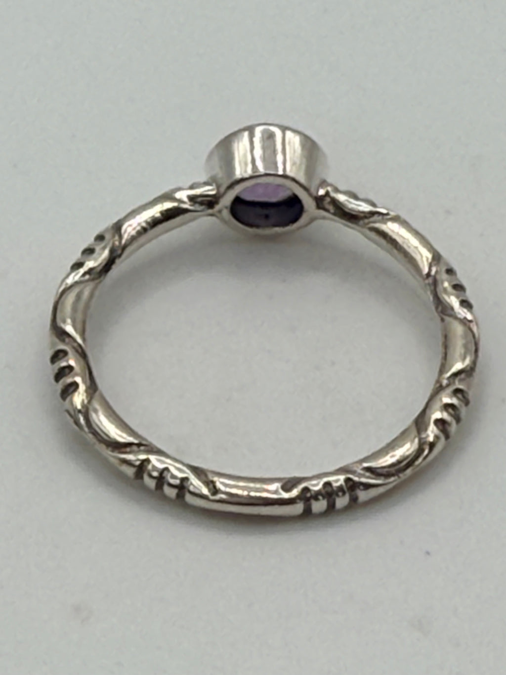 Bling Collection - Sterling Silver Amethyst Gemstone Ring