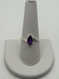 Bling Collection - Sterling Silver Amethyst Gemstone Ring