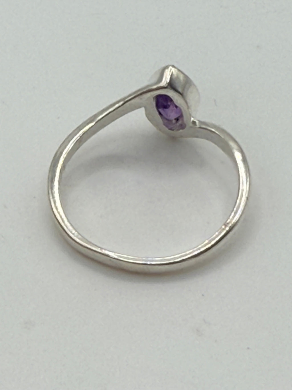 Bling Collection - Sterling Silver Amethyst Gemstone Ring