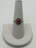 Bling Collection - Sterling Silver Carnelian Gemstone Ring