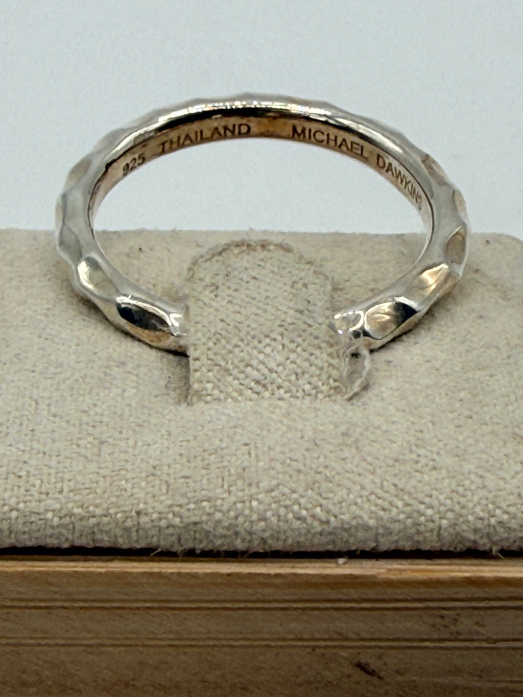 Sterling Silver Michael Dawkins Band - Estate Sale (Great Condition)