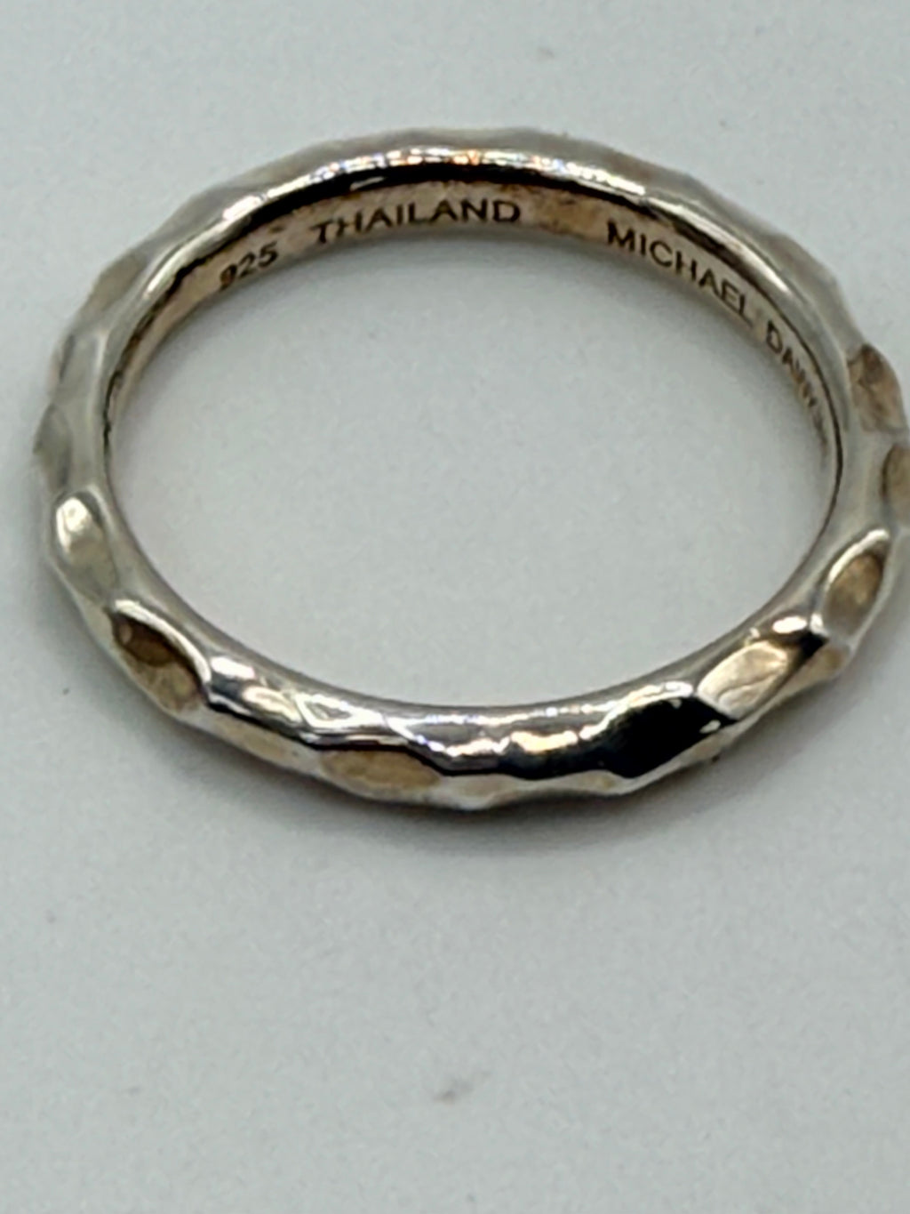 Sterling Silver Michael Dawkins Band - Estate Sale (Great Condition)