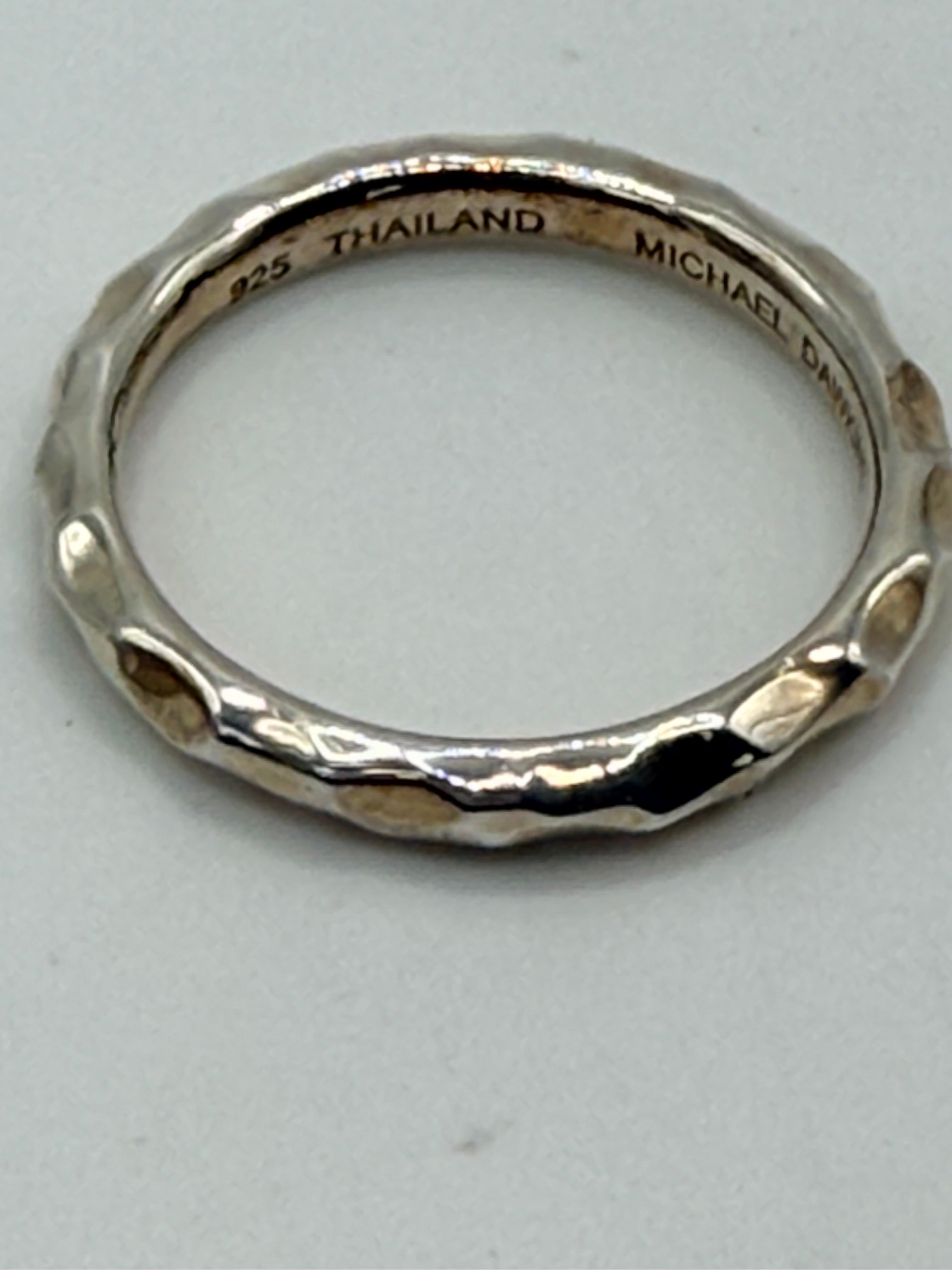 Sterling Silver Michael Dawkins Band - Estate Sale (Great Condition)