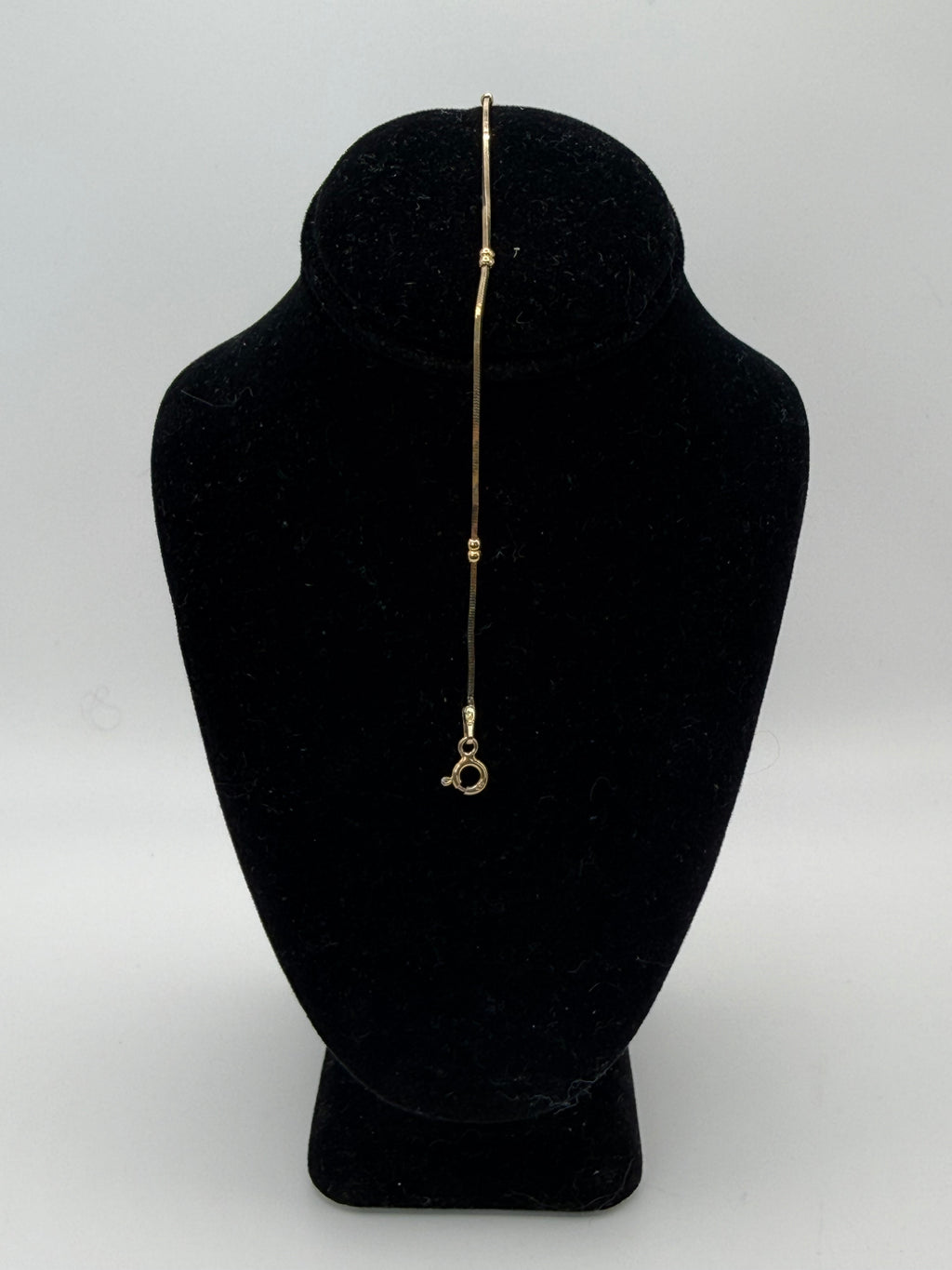 Gold Over Sterling Silver Anklet - Estate Sale (Great Condition)