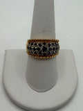 Blue Sapphire in Gold Over Sterling Silver - Estate Sale (Great Condition)
