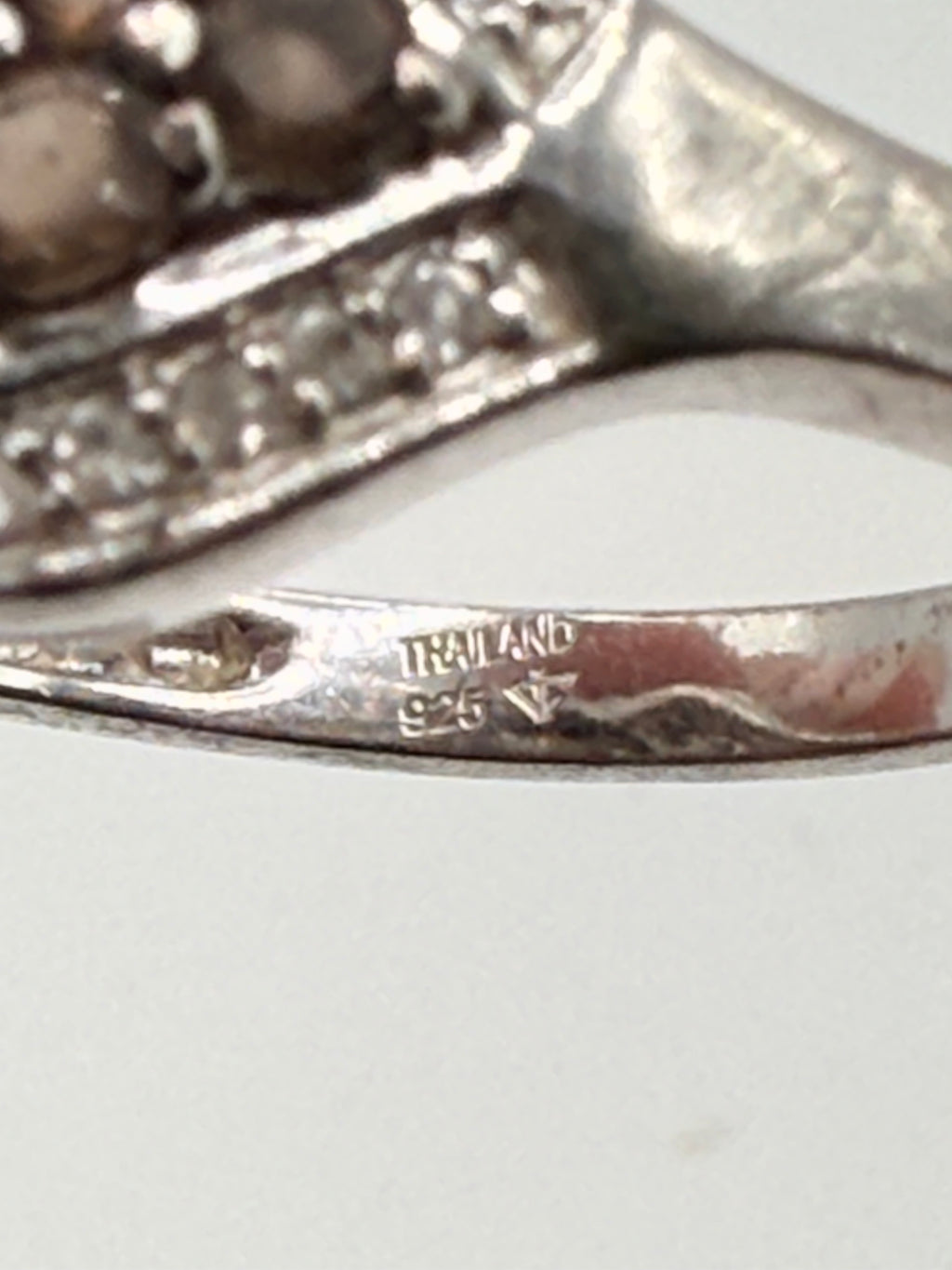 Sterling Silver Smoky Topaz Ring - Estate Sale (Great Condition)