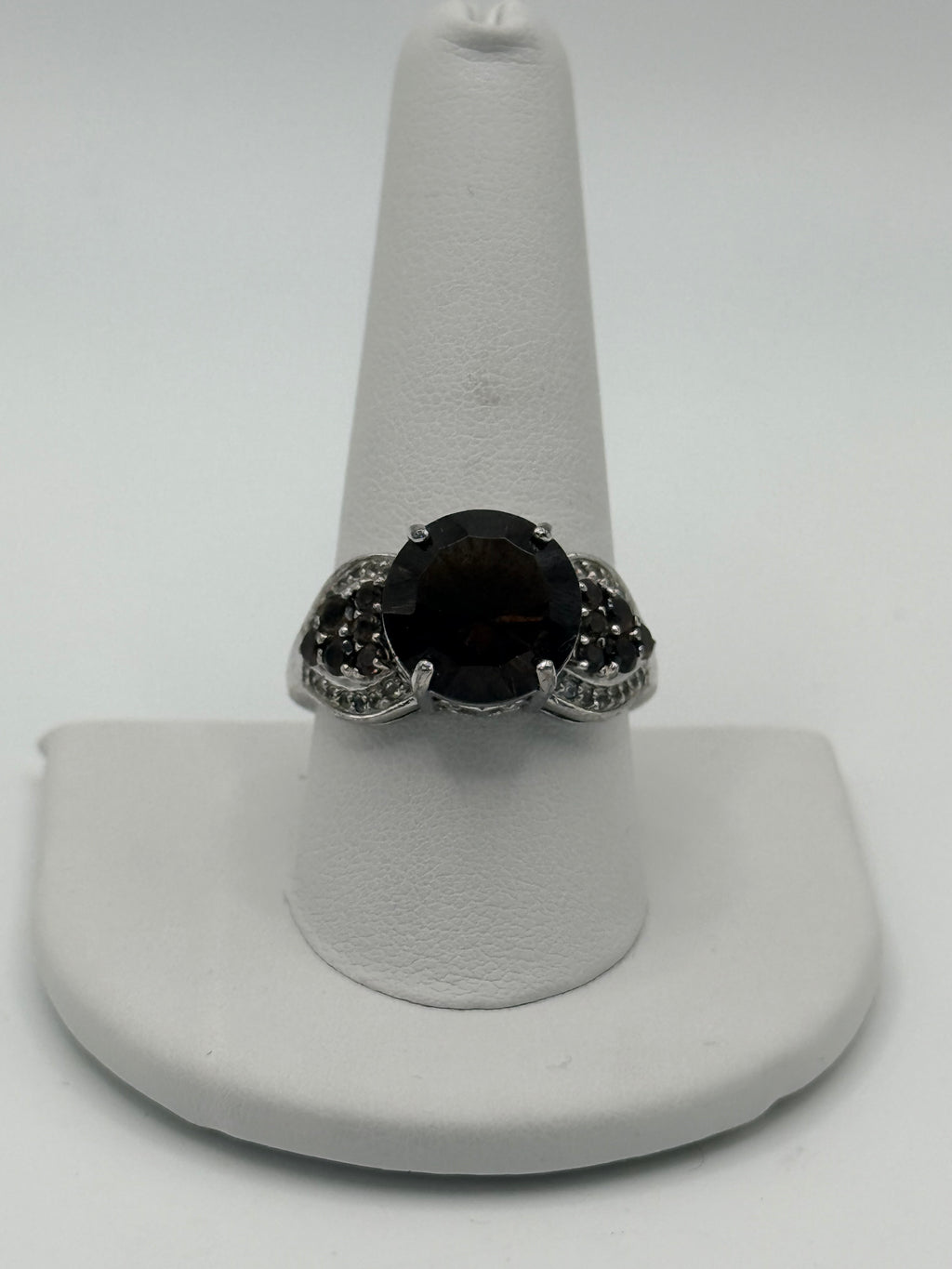 Sterling Silver Smoky Topaz Ring - Estate Sale (Great Condition)