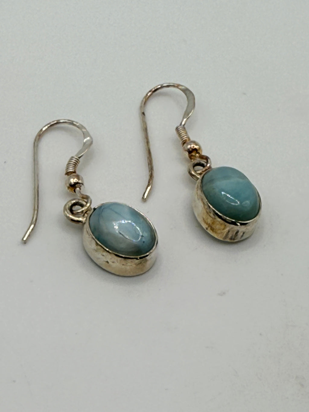 Bling Collection - Sterling Silver Larimar Dangle Earrings