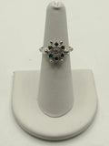 Avon Starsong Clear and Blue Sapphire Colored Ring - Estate Sale (Great Condition)