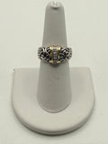 City Rox Ring in Silver and Gold Tone - Estate Sale (Great Condition)