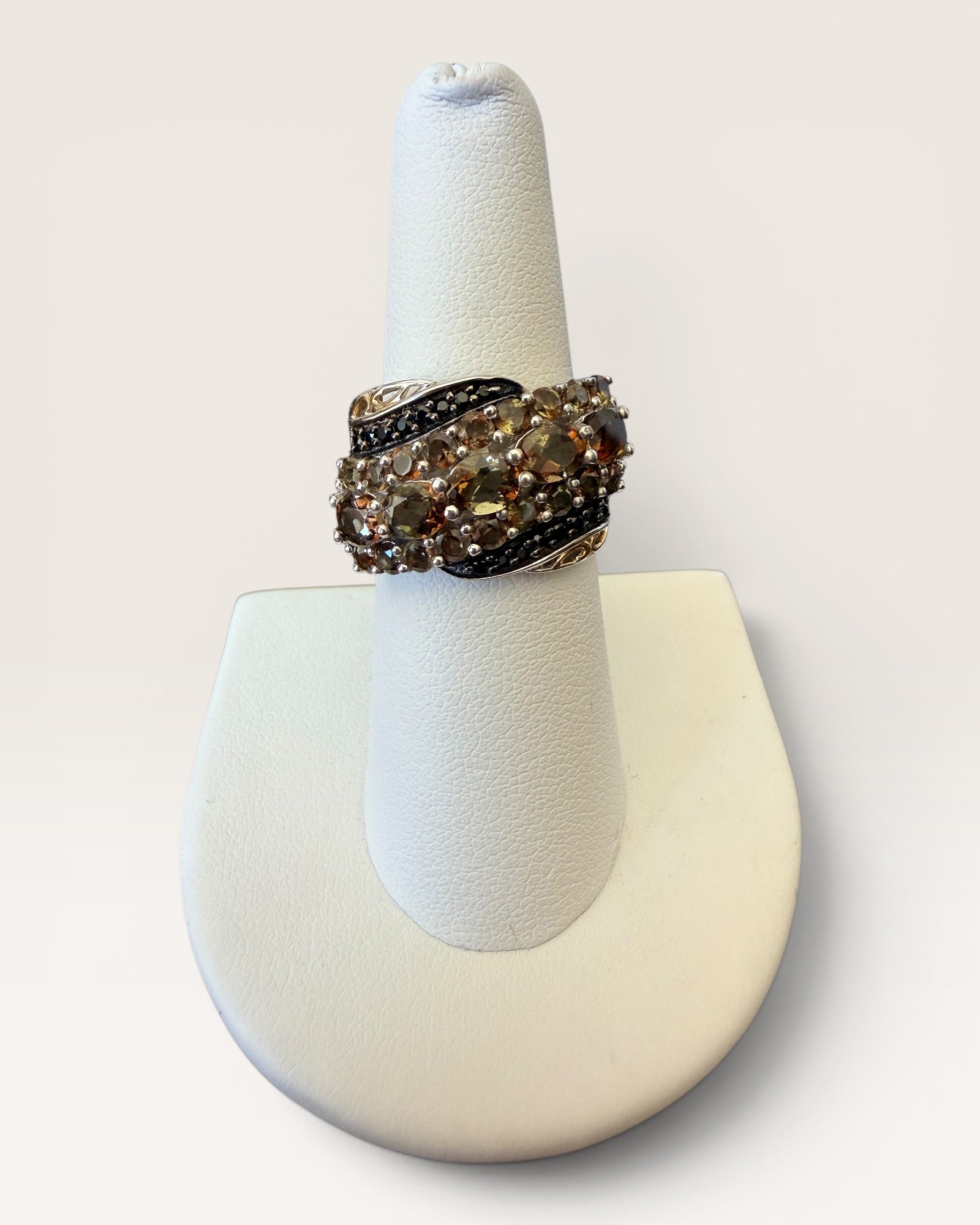 Sterling Silver Ametrine Waterfall/Dome Ring - Estate Sale (Great Condition)