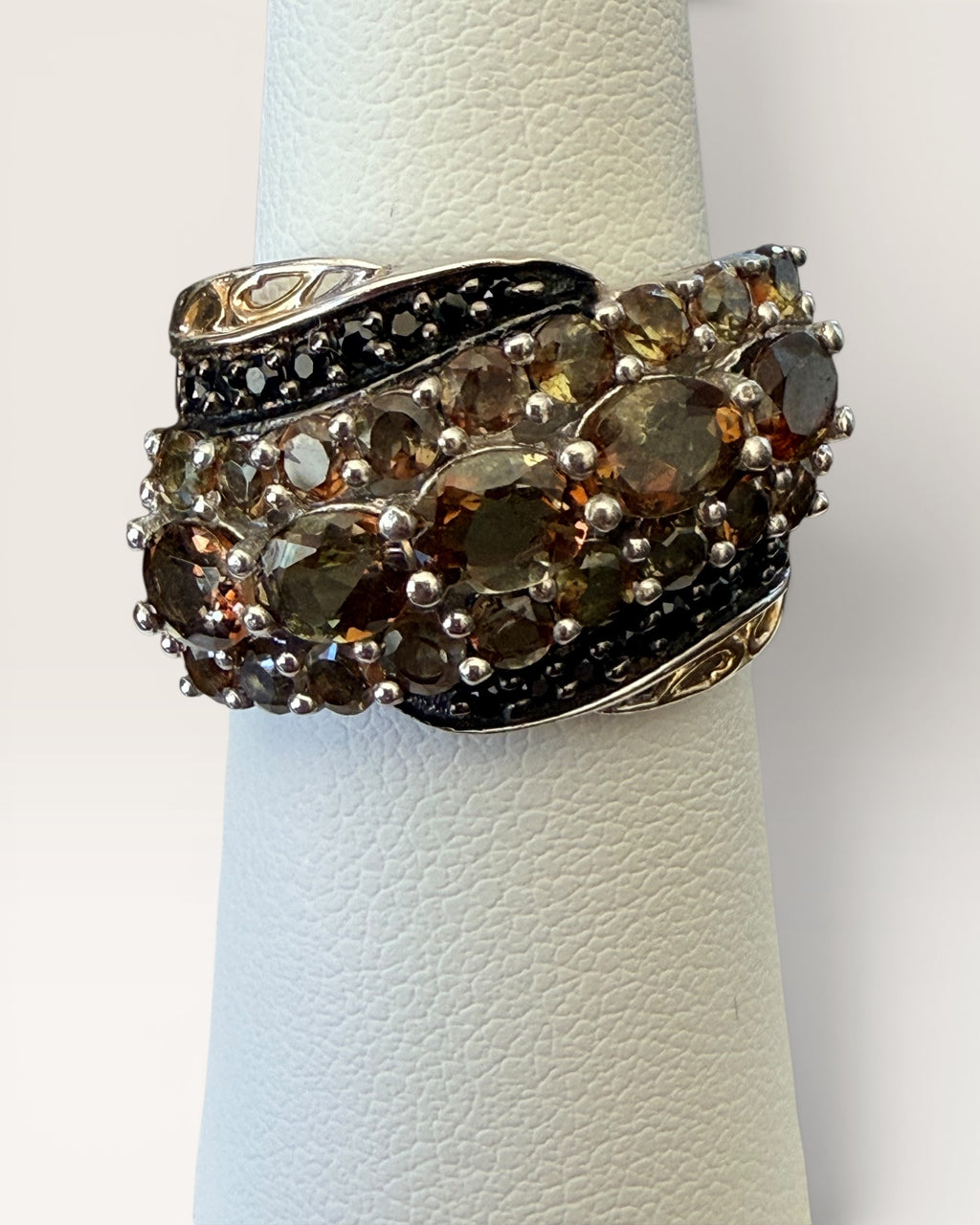 Sterling Silver Ametrine Waterfall/Dome Ring - Estate Sale (Great Condition)