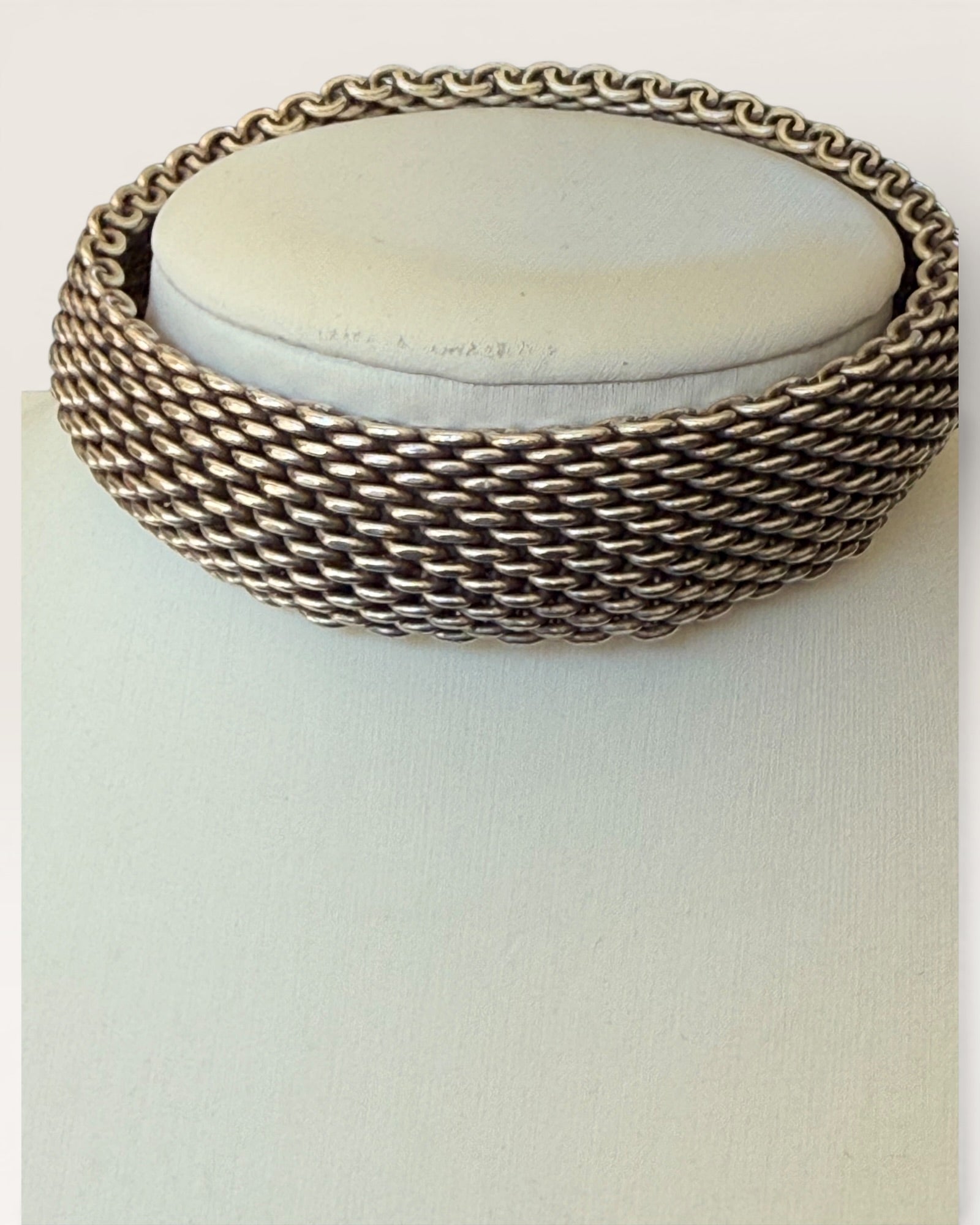 Tiffany & Co Mesh 7.5” 57 grams Sterling Silver Bracelet - Estate Sale (Great Condition)