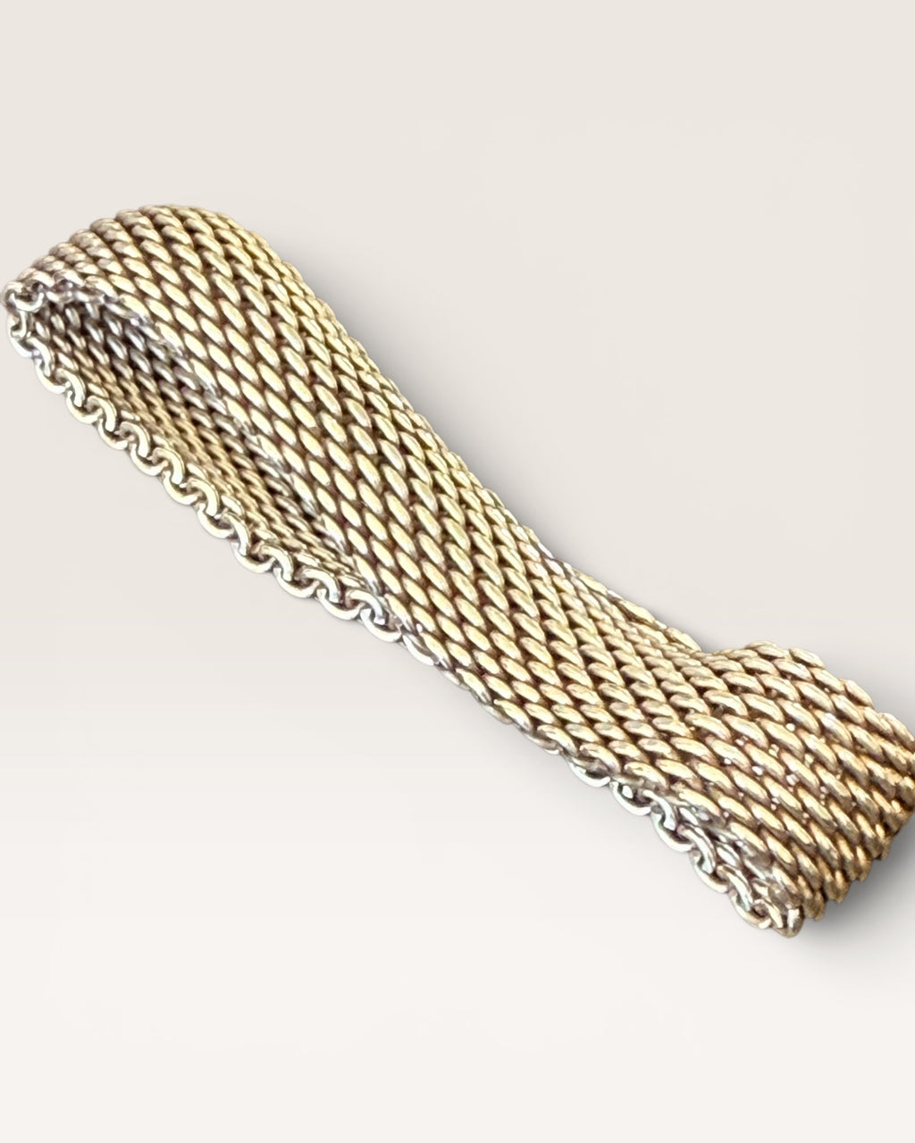 Tiffany & Co Mesh 7.5” 57 grams Sterling Silver Bracelet - Estate Sale (Great Condition)