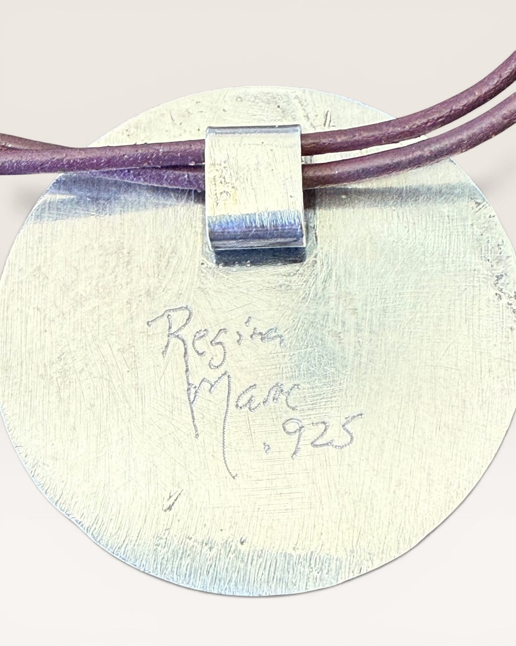 Regina Marie Sterling Silver Red Dendritic Agate, Garnet & Moonstone Necklace - Estate Sale (Great Condition)