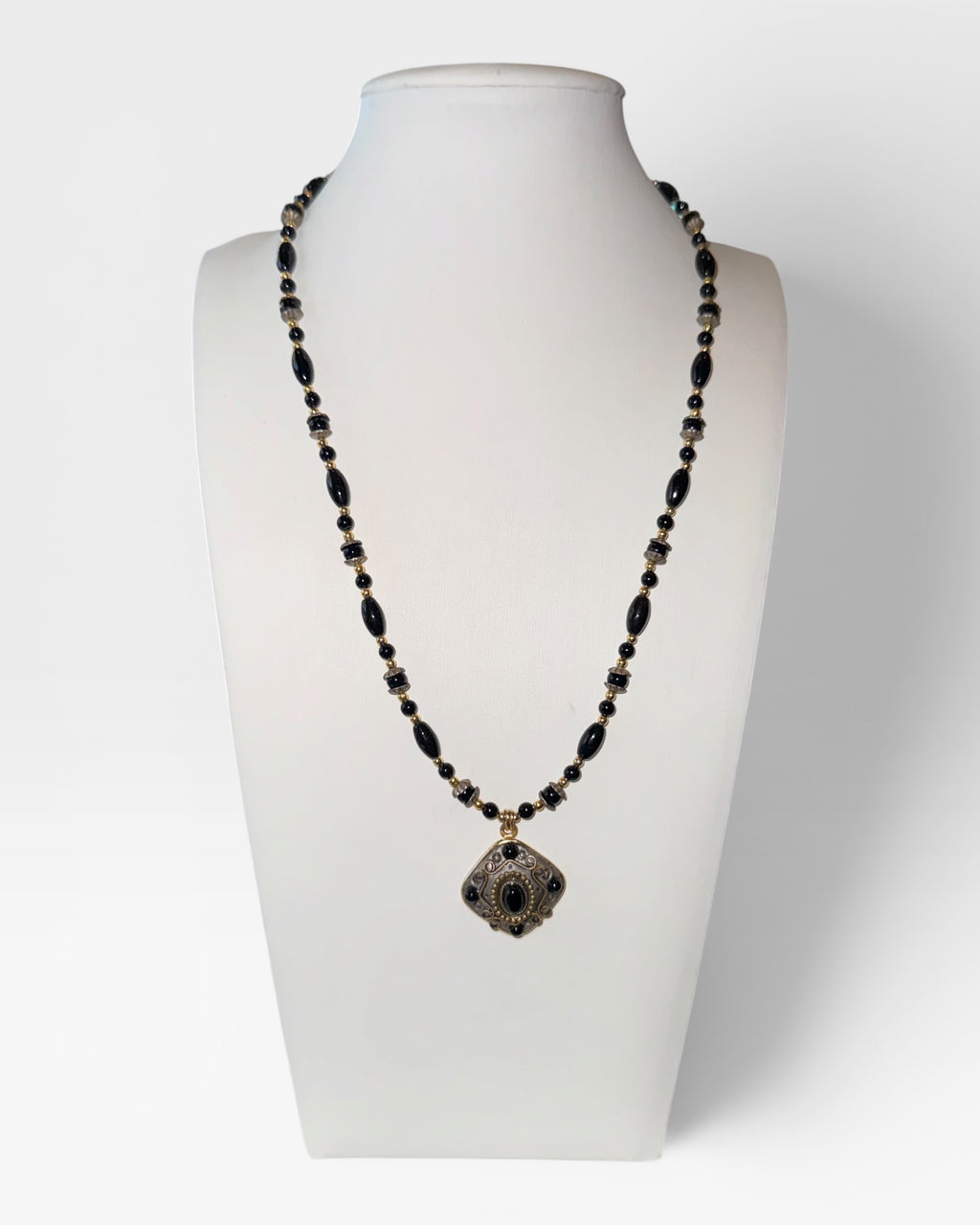 Vintage Retired Michal Golan Designer Jewelry Beaded Necklace - Estate Sale (Great Condition)