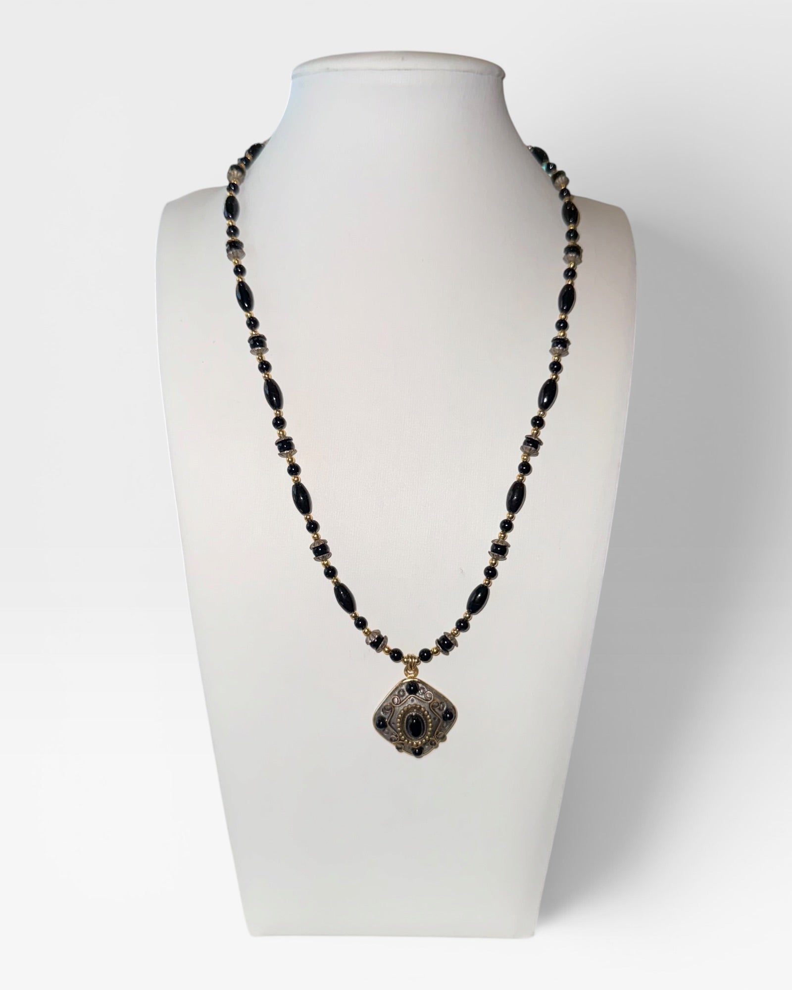 Vintage Retired Michal Golan Designer Jewelry Beaded Necklace - Estate Sale (Great Condition)