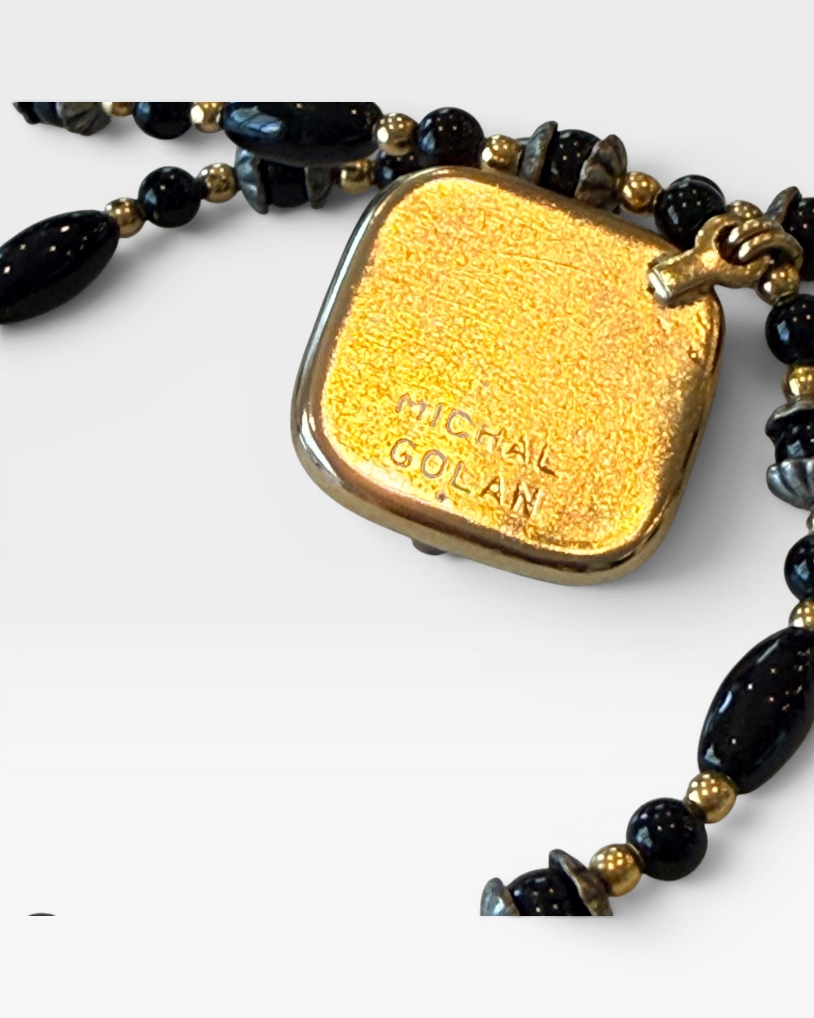 Vintage Retired Michal Golan Designer Jewelry Beaded Necklace - Estate Sale (Great Condition)