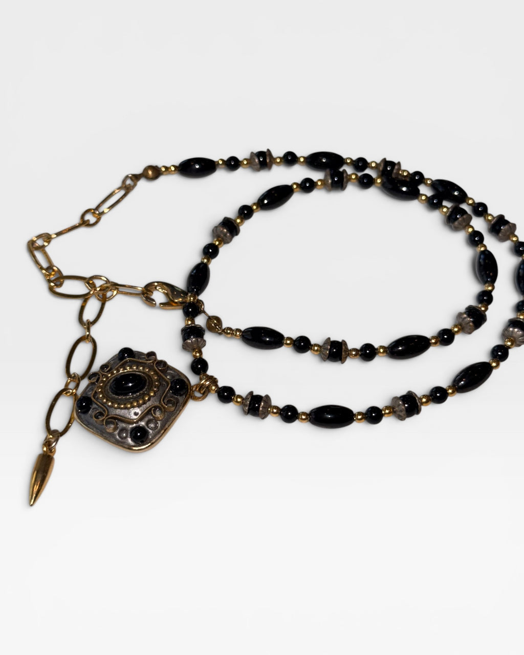 Vintage Retired Michal Golan Designer Jewelry Beaded Necklace - Estate Sale (Great Condition)