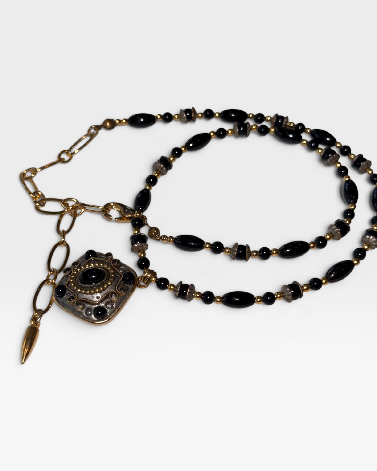 Vintage Retired Michal Golan Designer Jewelry Beaded Necklace - Estate Sale (Great Condition)