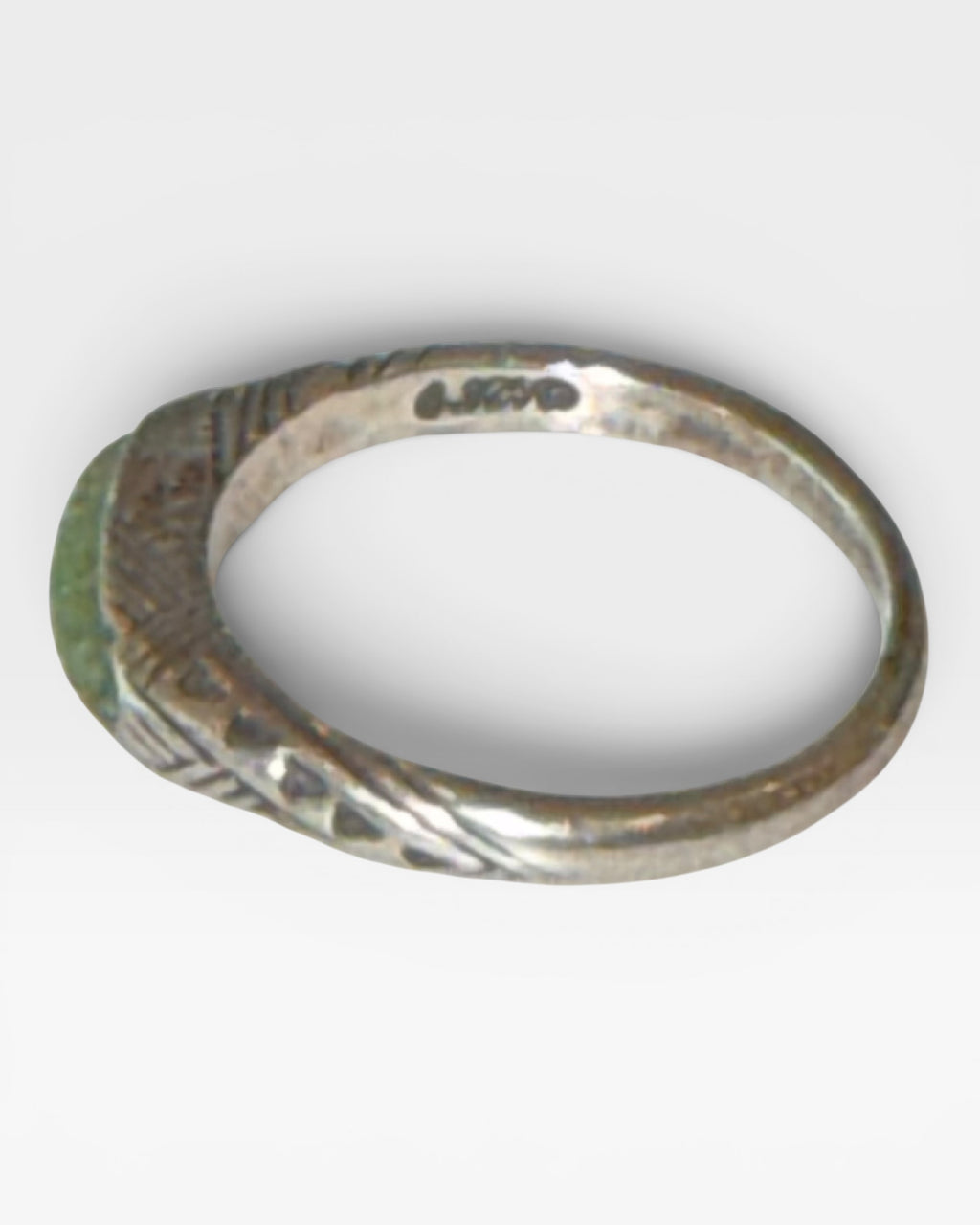 Carolyn Pollock Sterling Silver Relios Ring With Variscite Stone - Estate Sale (Great Condition)