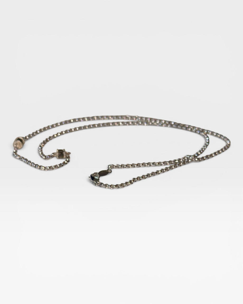 Judith Jack Sterling Silver cable Necklace with Marcasite Charms - Estate Sale (Great Condition)