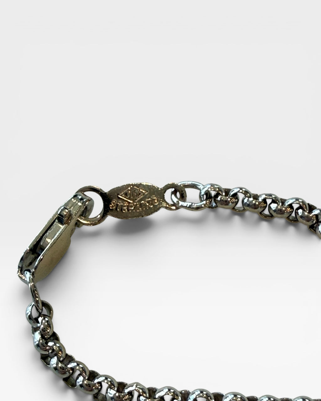 Judith Jack Sterling Silver cable Necklace with Marcasite Charms - Estate Sale (Great Condition)