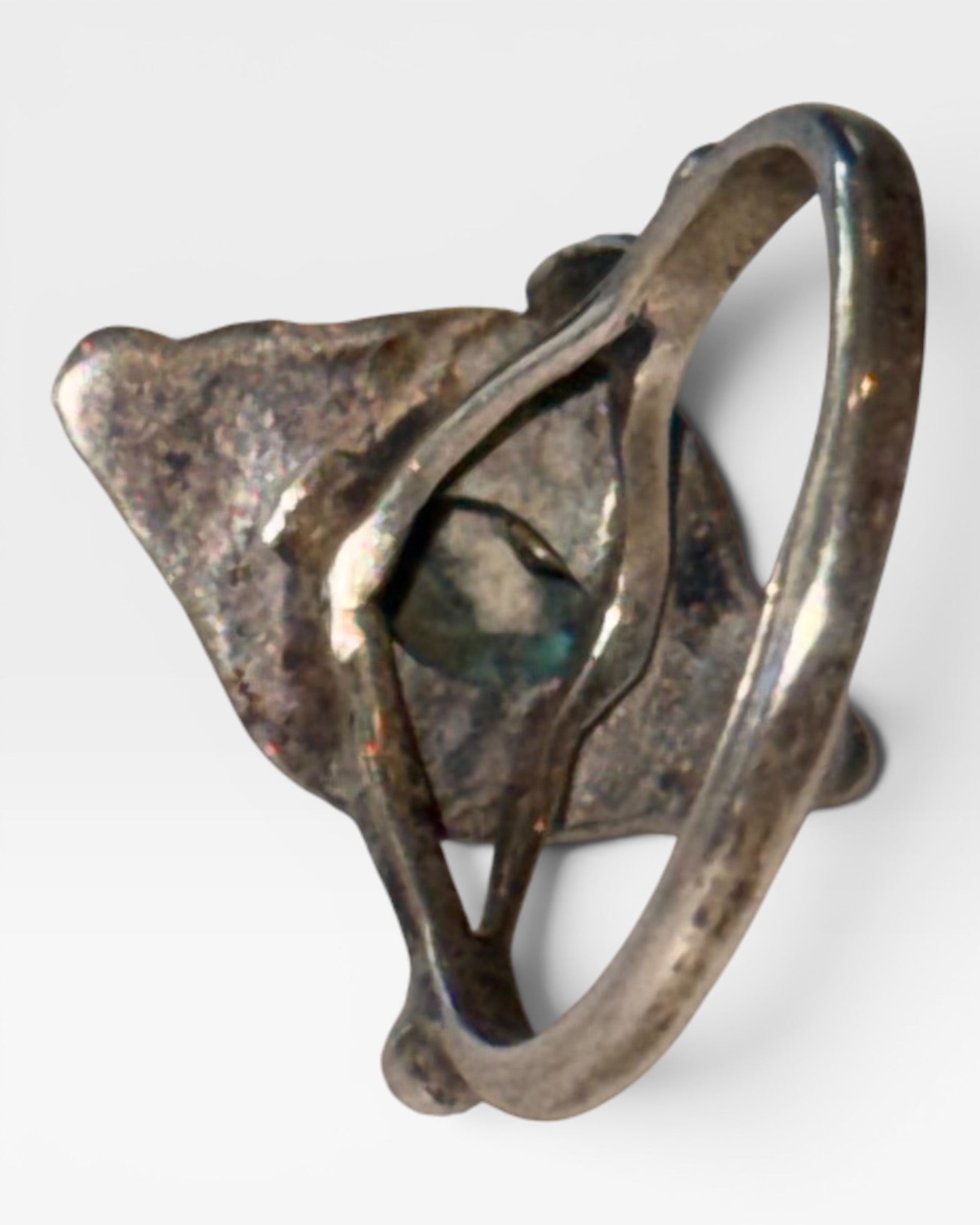 Sterling Silver Kingman Turquoise Ring - Estate Sale (Great Condition)