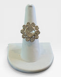 Sterling Silver Polki Diamond Gemstone Ring - Estate Sale (Great Condition)